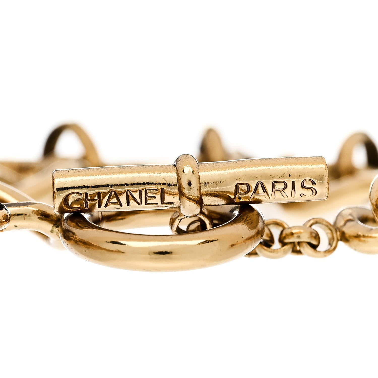 Chanel Metal Charm Bracelet Gold 4 of 6