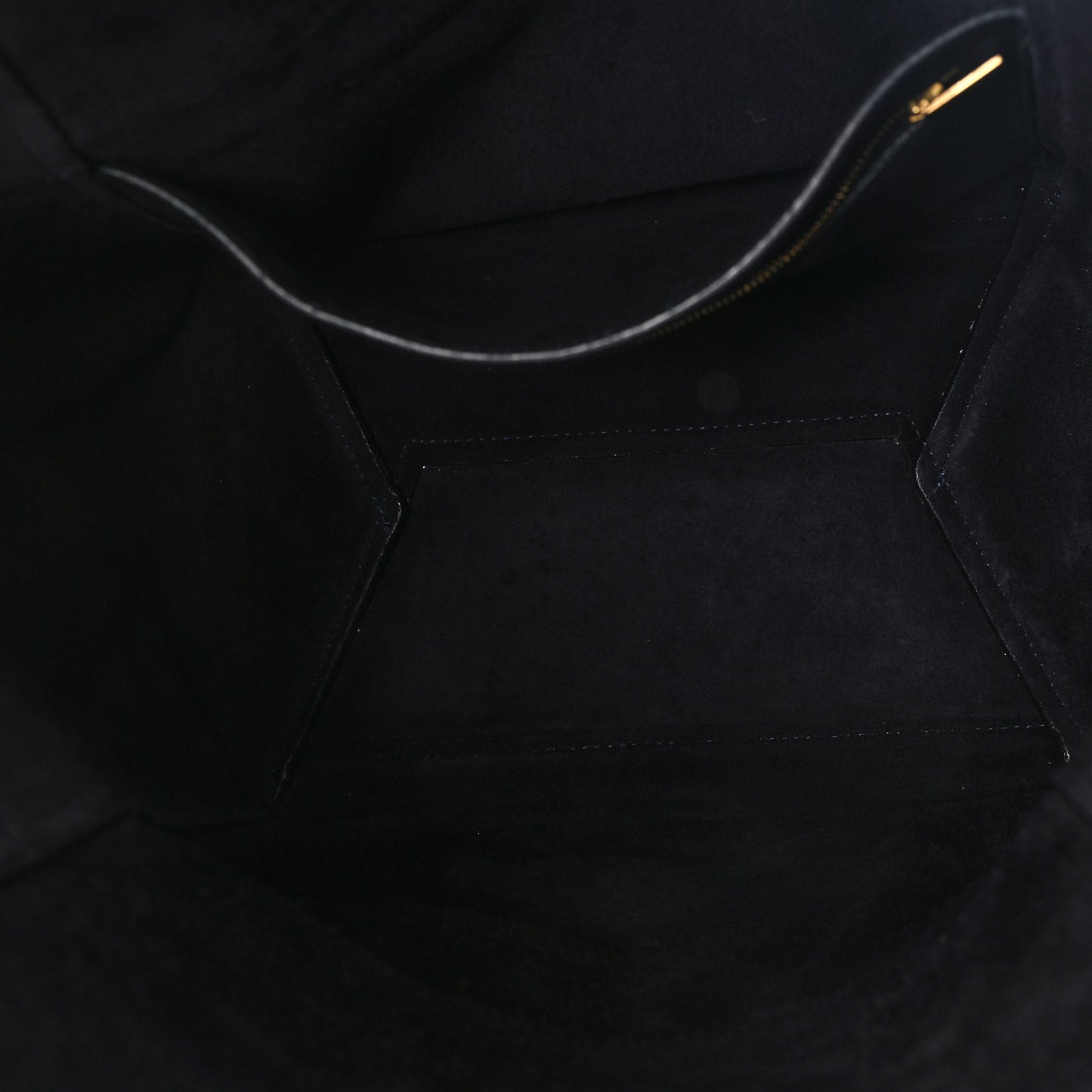 Soft Grained Calfskin Sangle Bucket Bag Navy Blue