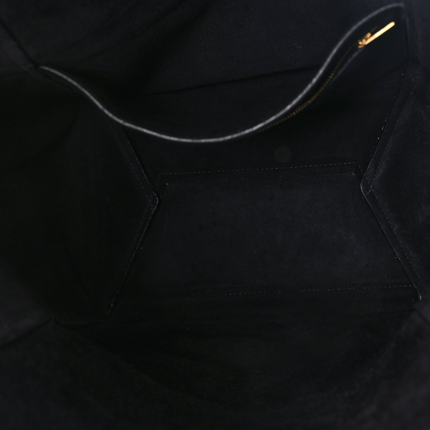 Celine Soft Grained Calfskin Sangle Bucket Bag Navy Blue 4 of 10