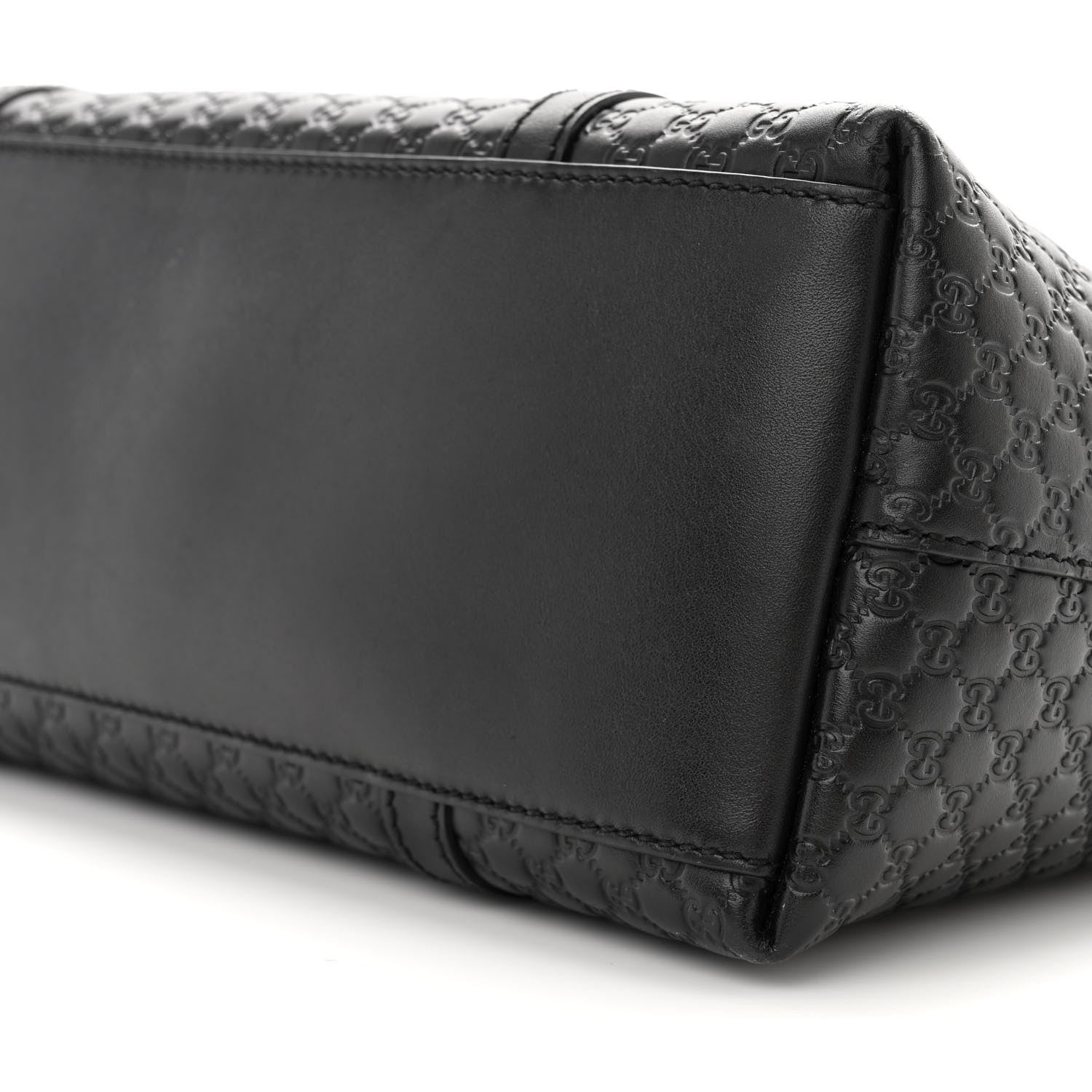 Gucci Soft Microguccissima Small Zippered Satchel Black 10 of 13