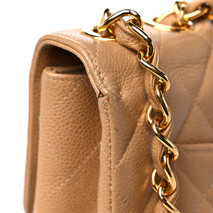 Chanel Caviar Quilted Jumbo Single Flap Beige 18 of 22