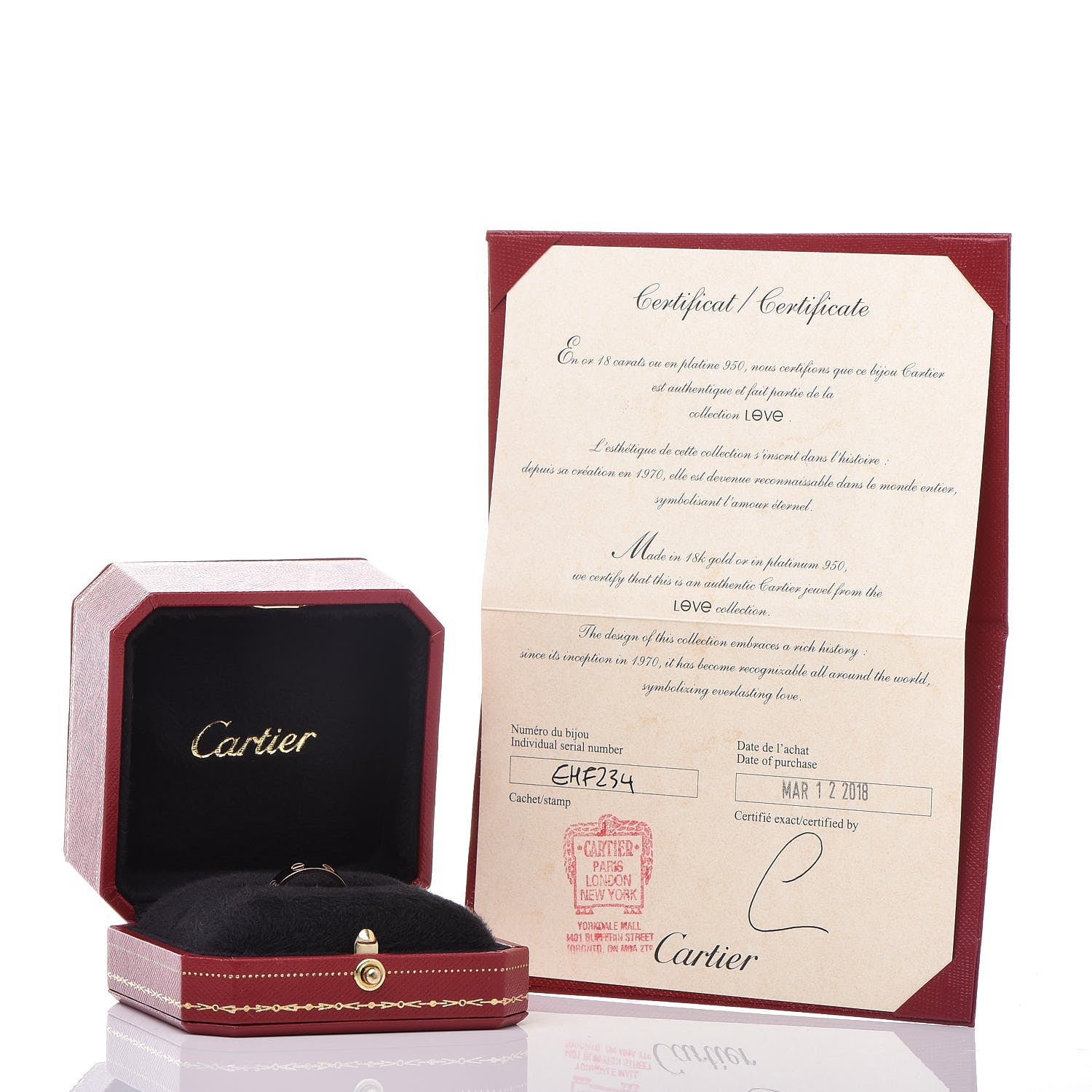 Cartier 18K Pink Gold 3.5mm LOVE Wedding Band Ring 49 4.75 5 of 5