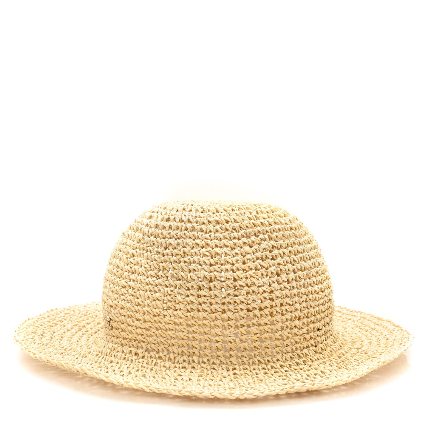 Straw Wide Brim Hat L Beige