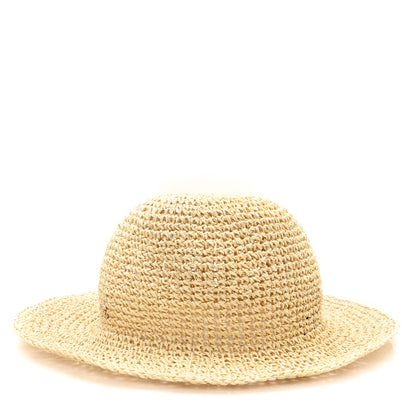 Chanel Straw Wide Brim Hat L Beige 4 of 8