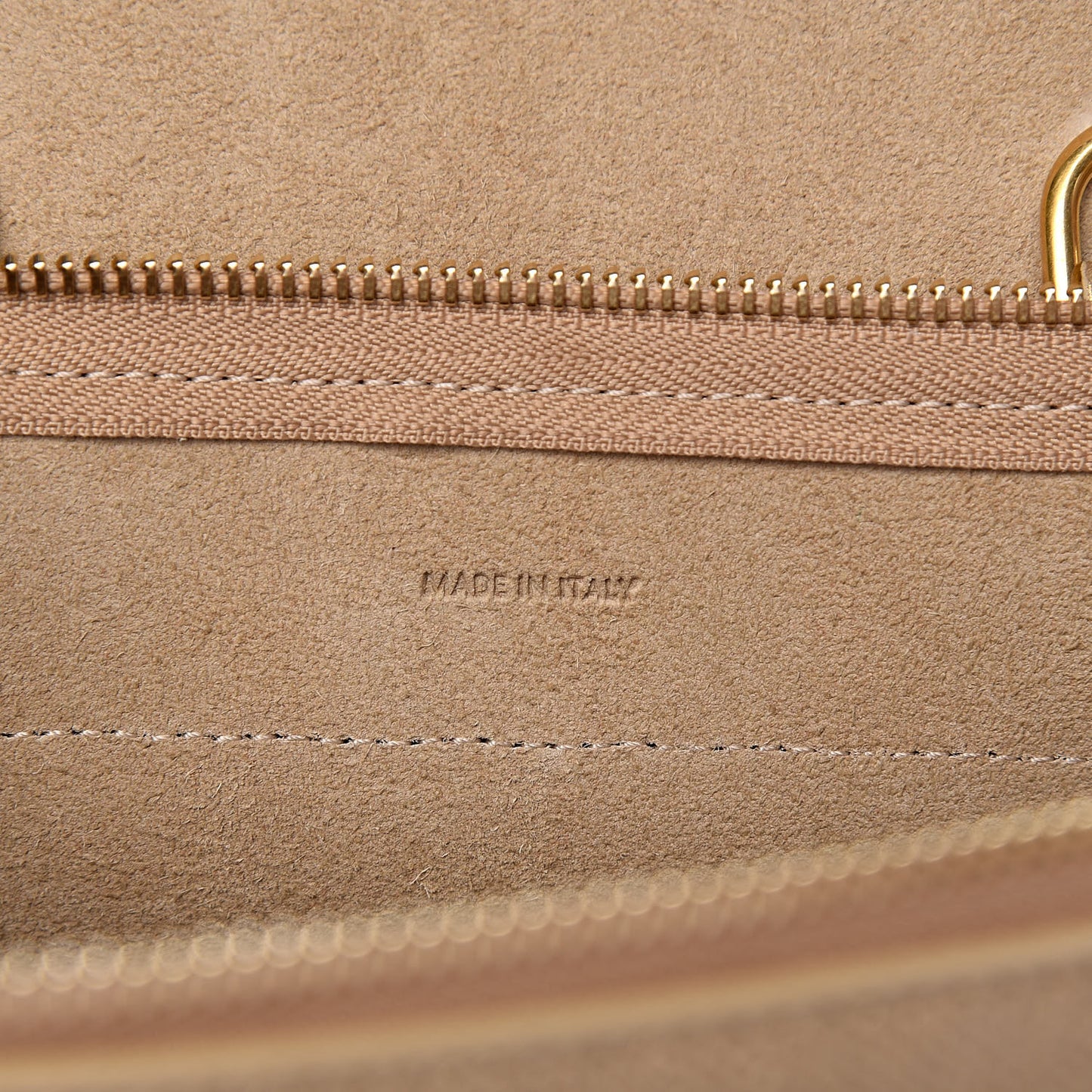 Laminated Calfskin Nano Belt Bag Gold