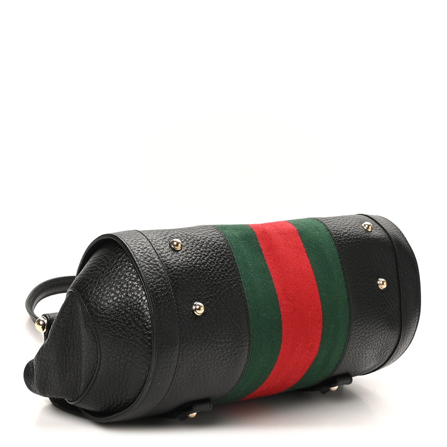 Calfskin Web Bamboo Bullet Satchel