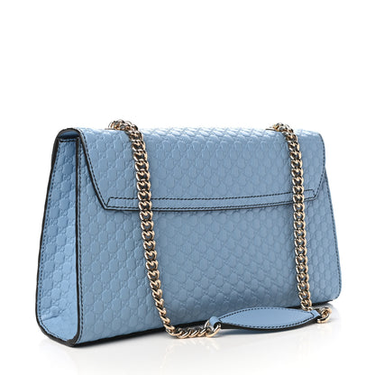 Gucci Microguccissima Medium Emily Chain Shoulder Bag Mineral Blue 2 of 8
