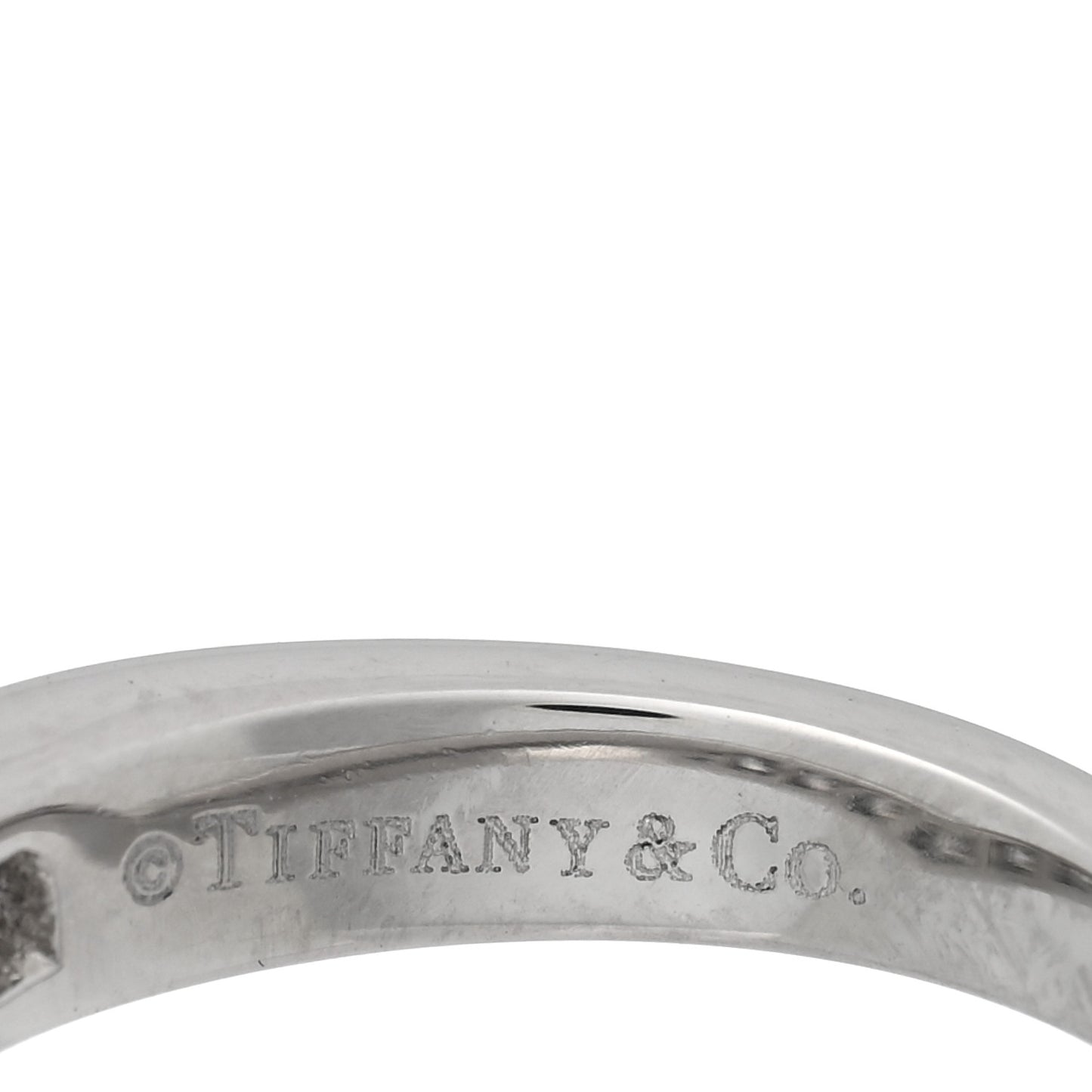 Platinum Diamond V Band Ring 49 5