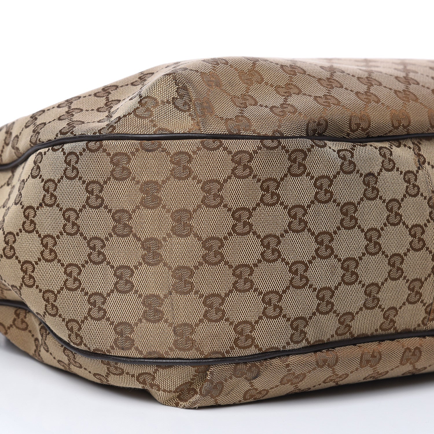 Gucci Monogram Margaux Calfskin Medium Emily Hobo Beige Ebony Cocoa 13 of 18