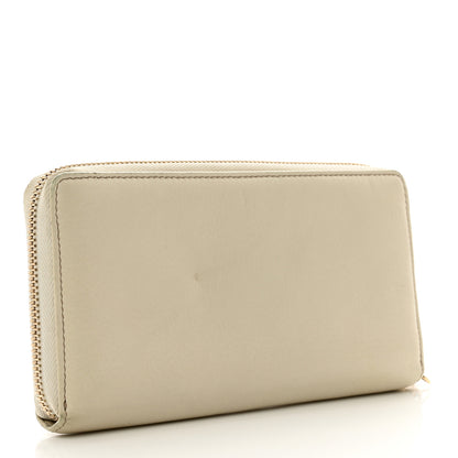 Gucci Pebbled Calfskin Soho Zip Around Wallet Off White 3 of 11