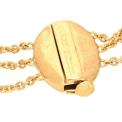 Marco Bicego 18K Yellow Gold Siviglia Three Strand Bead Bracelet 3 of 4