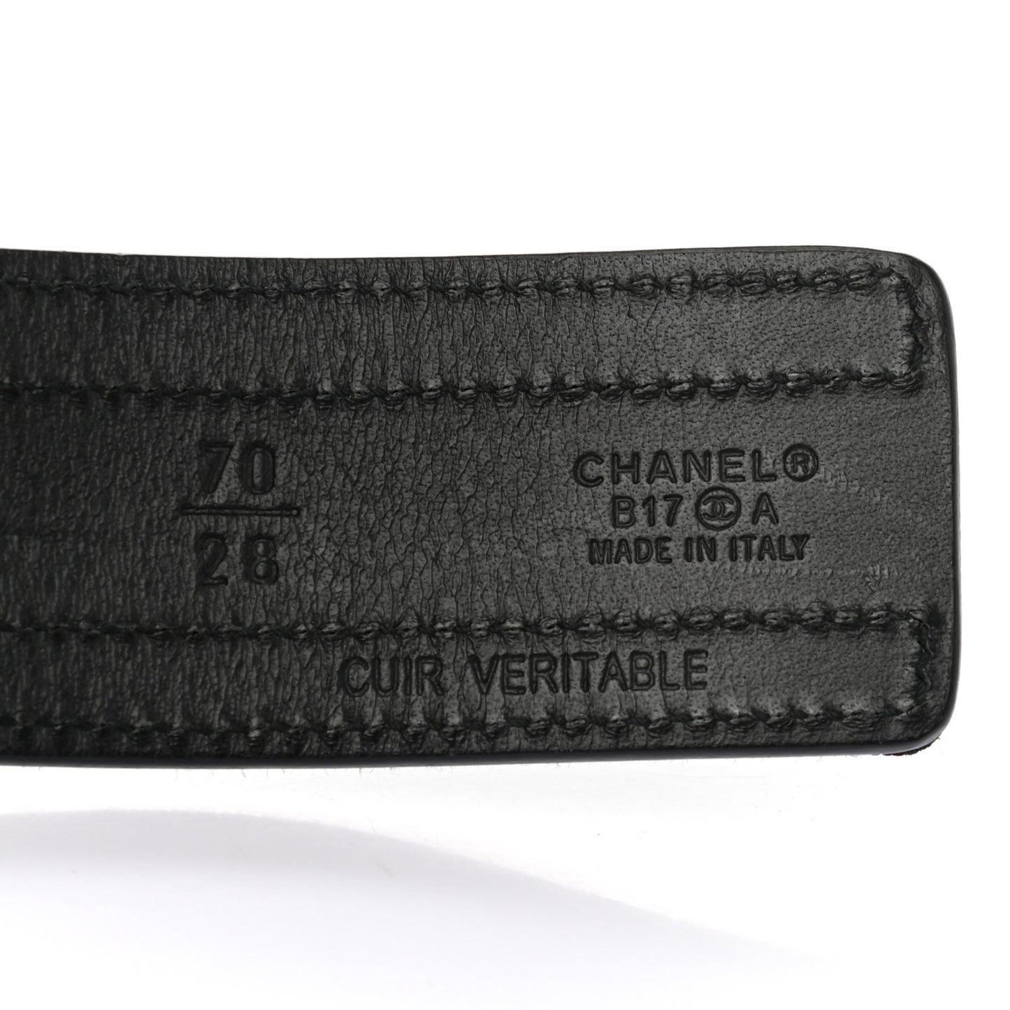 Calfskin Grosgrain Pearl Logo Belt 70 28 Black