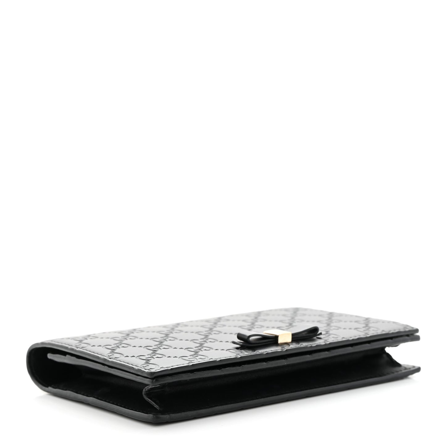 Guccissima Signature Bowy Chain Wallet Black