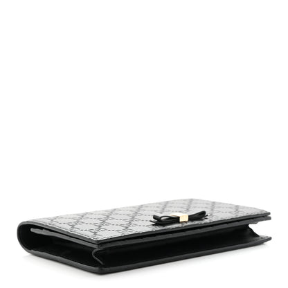 Gucci Guccissima Signature Bowy Chain Wallet Black 4 of 16