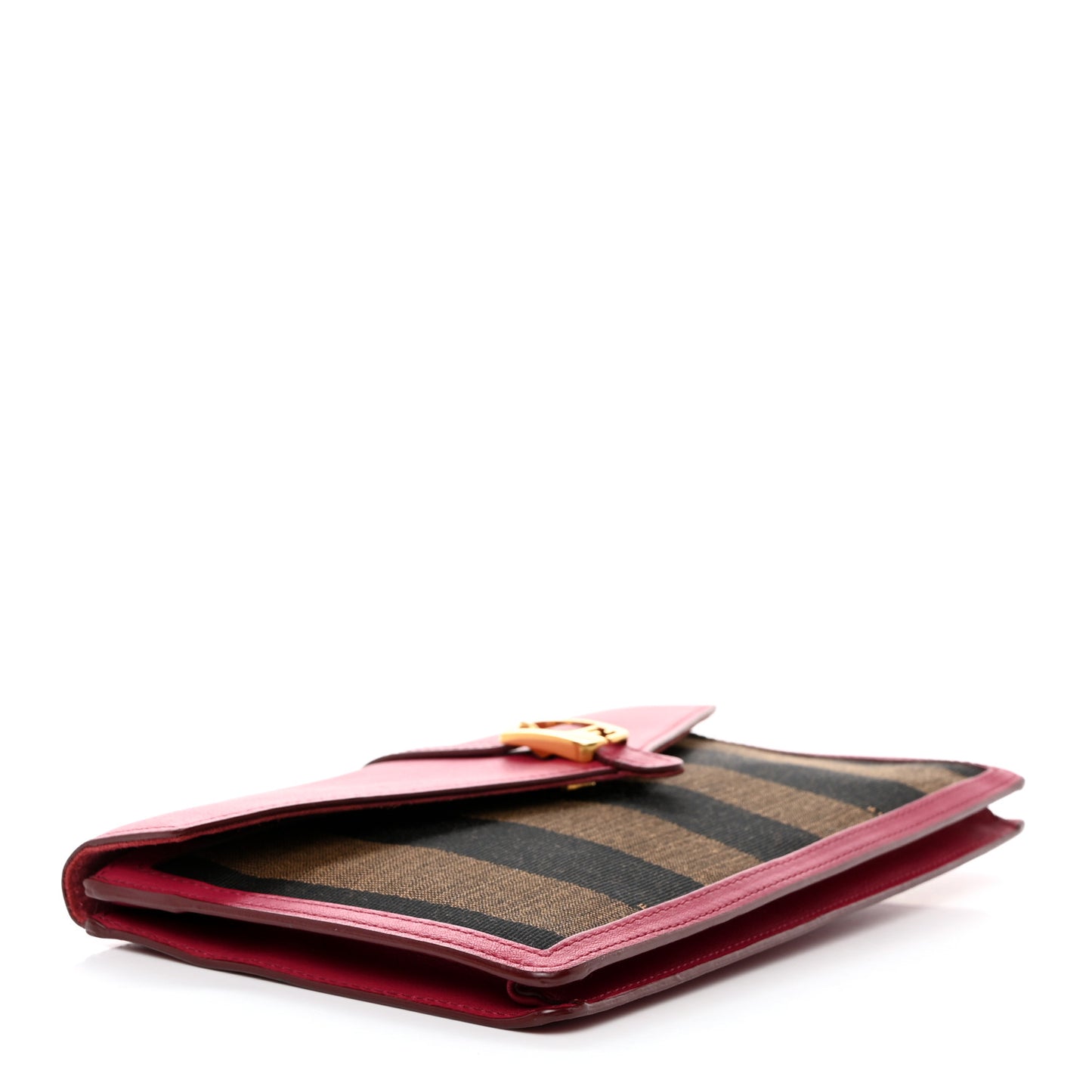 Pequin Vitello Large Chameleon Envelope Clutch Tobacco Amarena