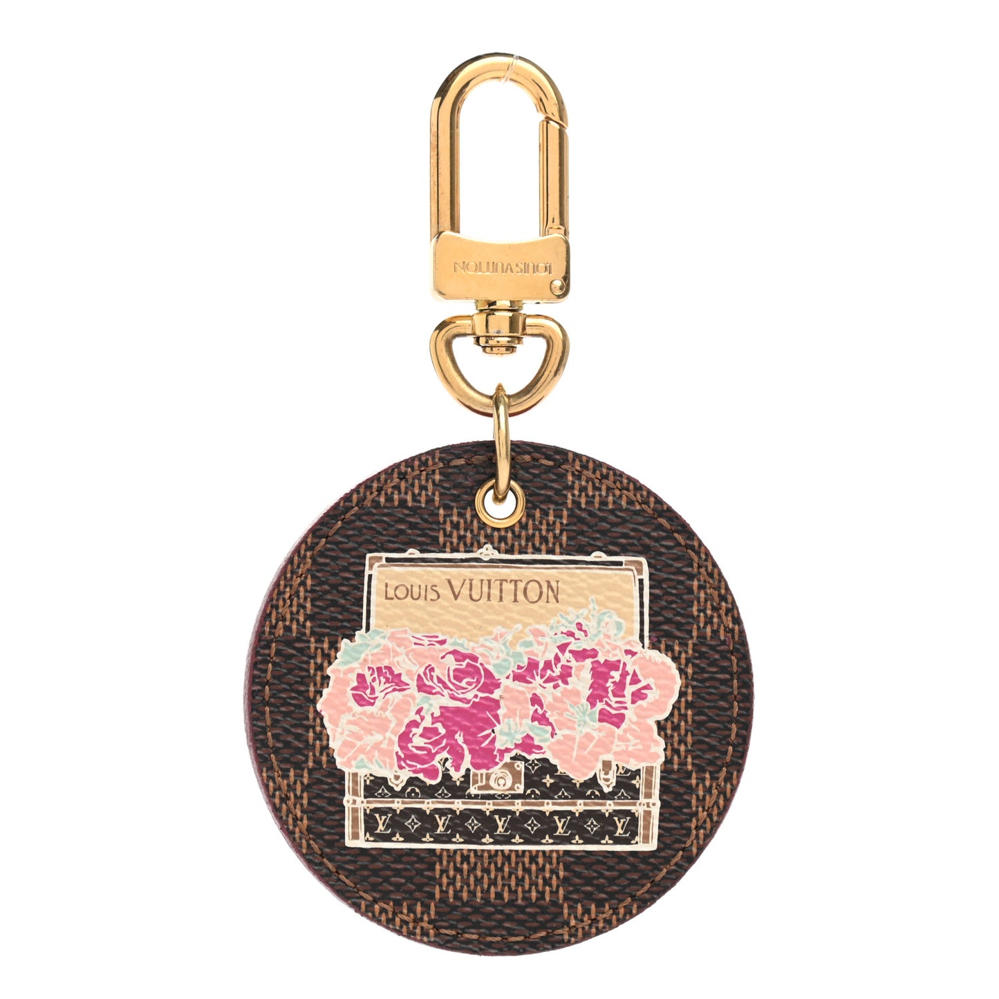 Damier Ebene Illustre Posies Bag Charm