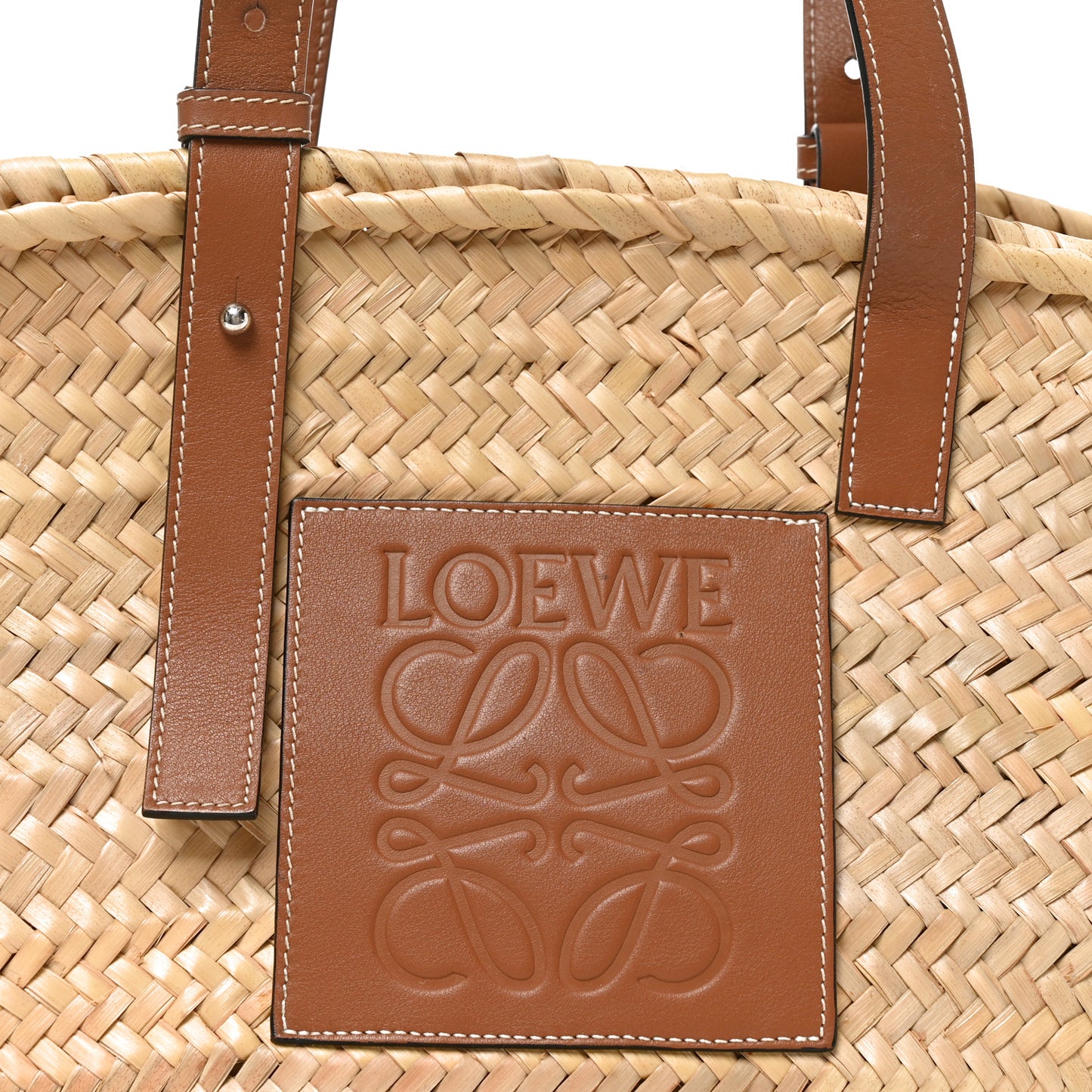 Raffia Large Basket Tote Bag Natural Tan
