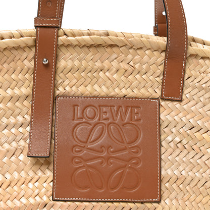 Loewe Raffia Large Basket Tote Bag Natural Tan 7 of 9