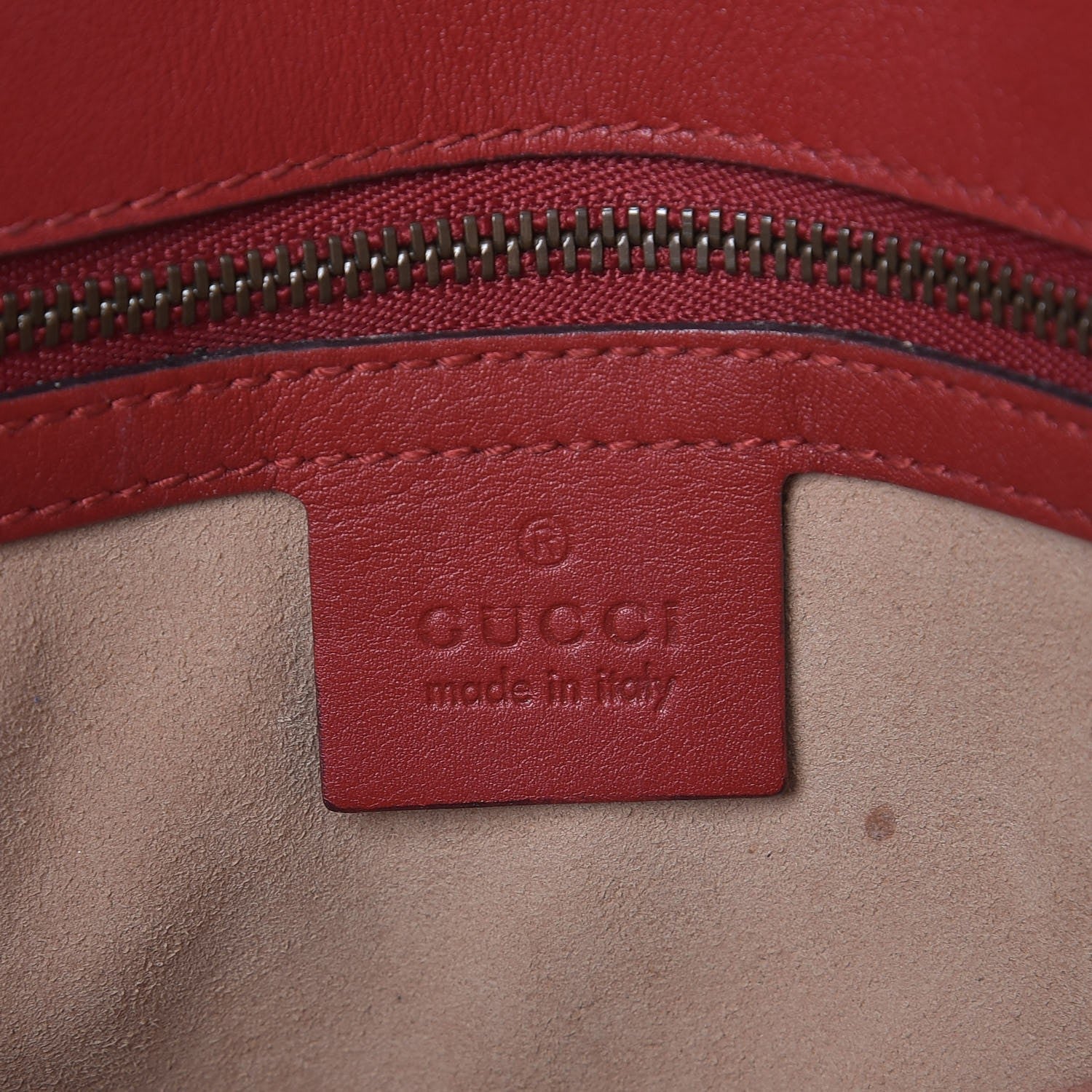 Gucci Calfskin Matelasse Small GG Marmont Shoulder Bag Hibiscus Red 6 of 19