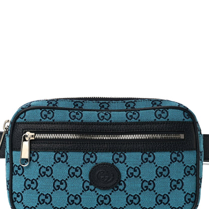 Gucci Monogram Multicolor Textured Calfskin Retro Interlocking G Belt Bag Light Blue 8 of 10