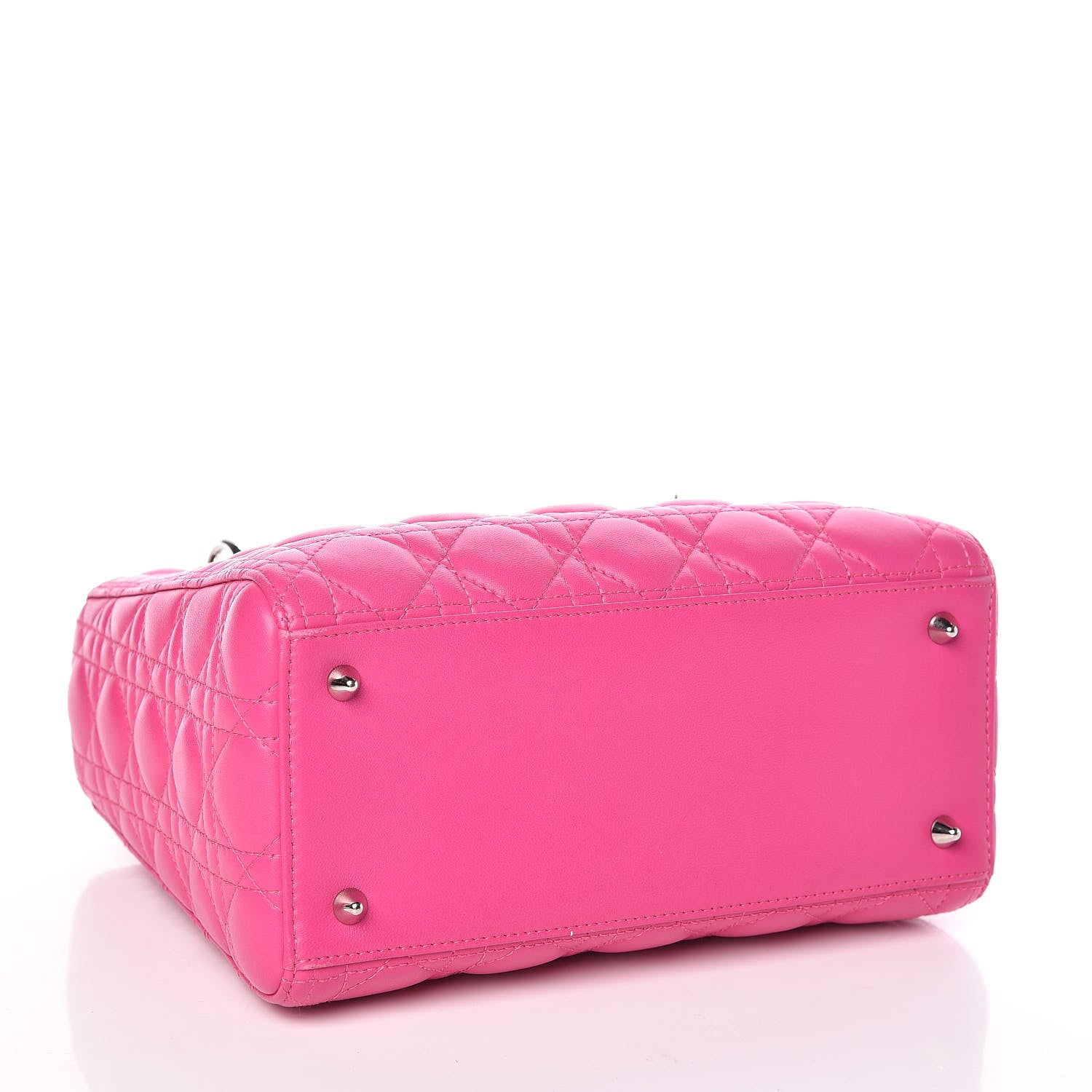 Christian Dior Lambskin Cannage Medium Lady Dior Pink 4 of 9