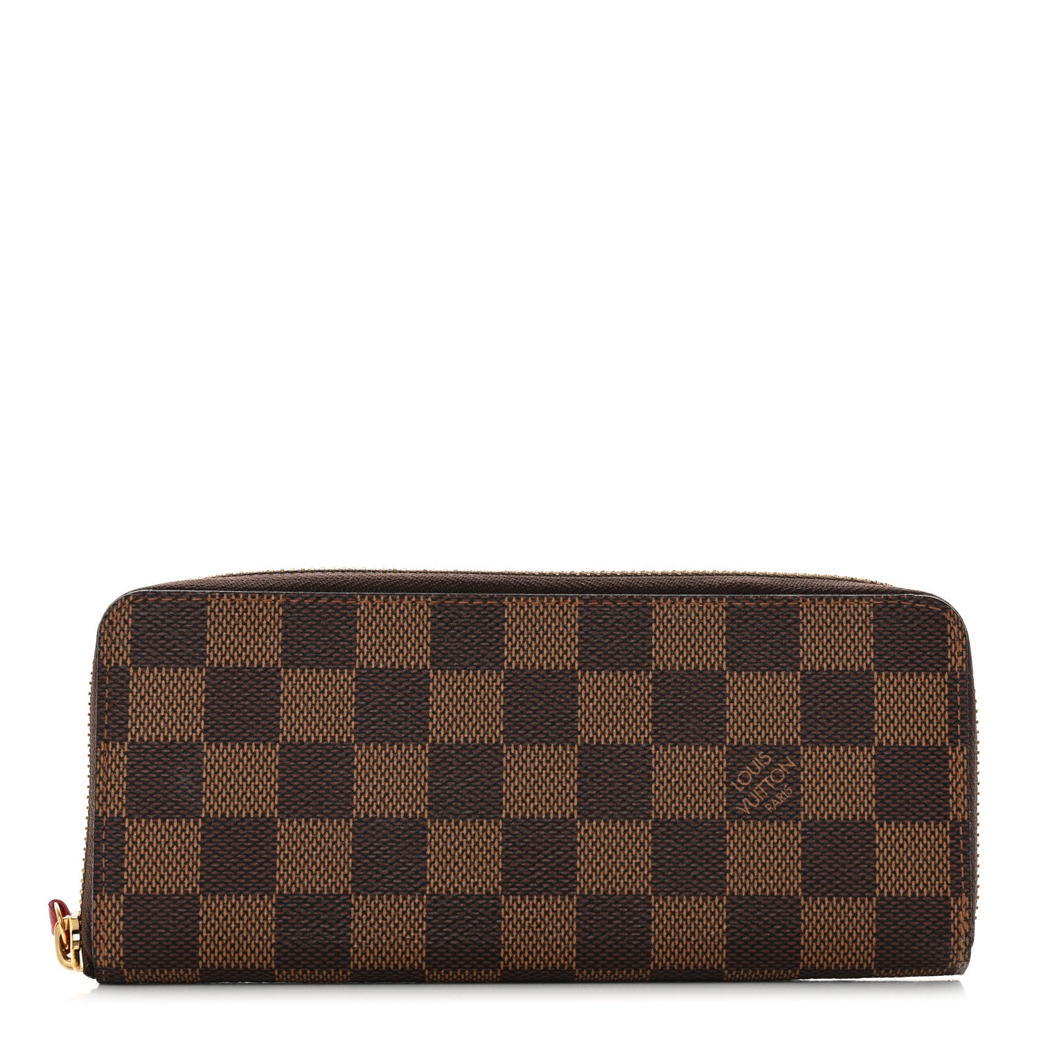 Louis Vuitton Damier Ebene Clemence Wallet Cherry 1 of 7