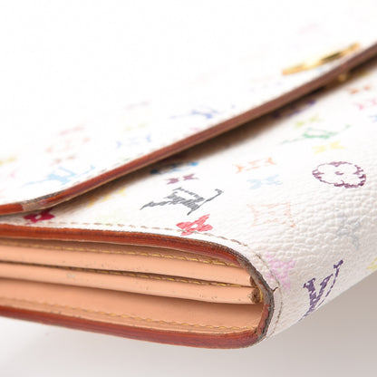 Louis Vuitton Monogram Multicolor Sarah Wallet White 16 of 21