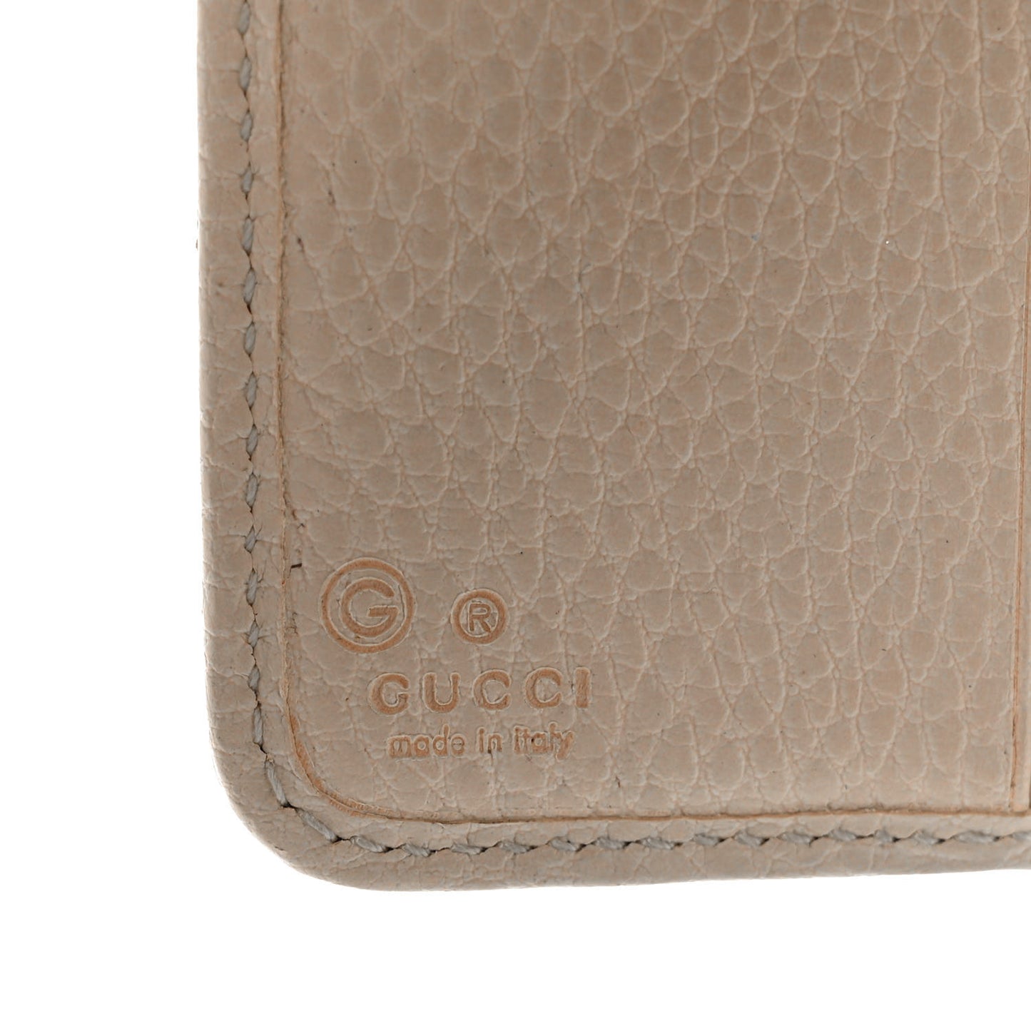 Monogram Dollar Calfskin Zip Around French Flap Wallet Beige Ebony Avoire
