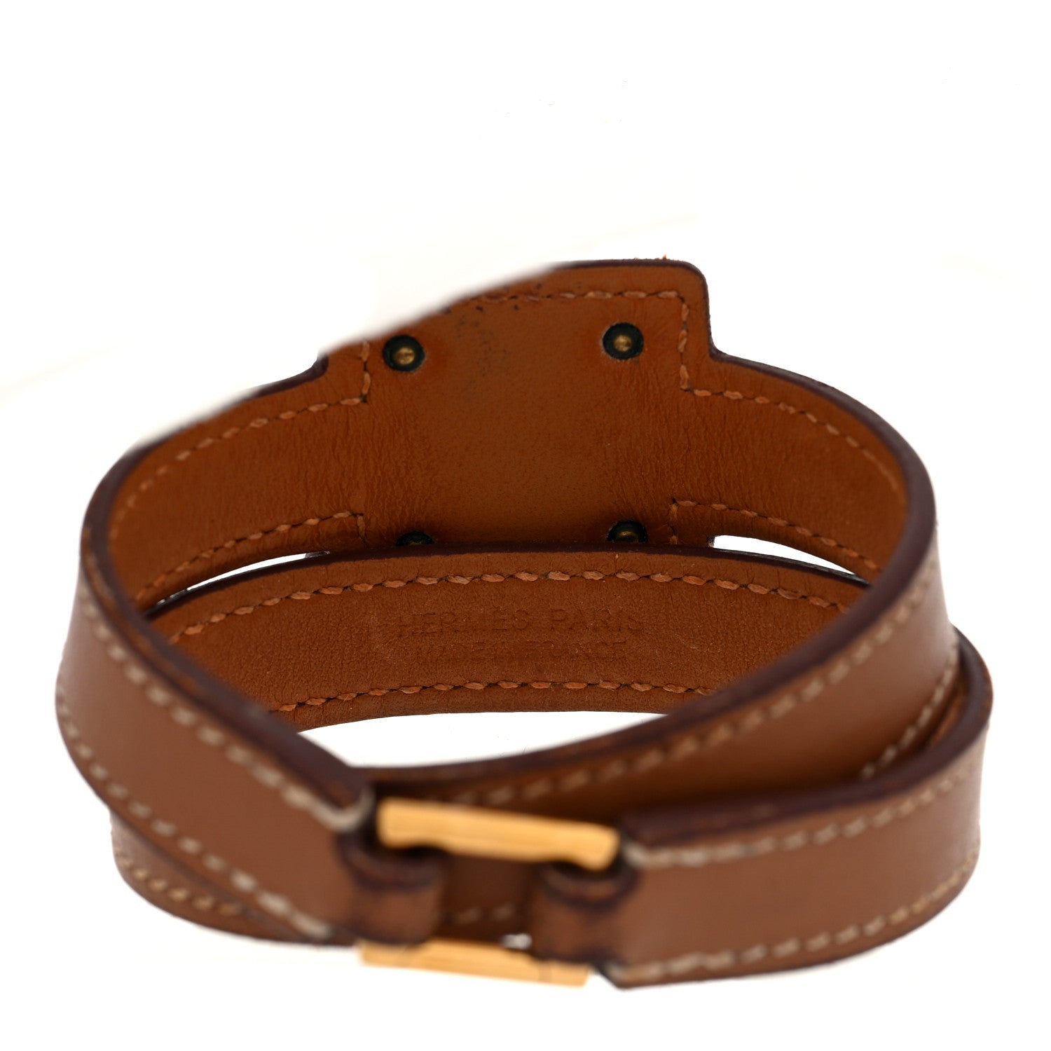 Hermes Swift O'Kelly Double Tour Bracelet T2 Gold 4 of 6