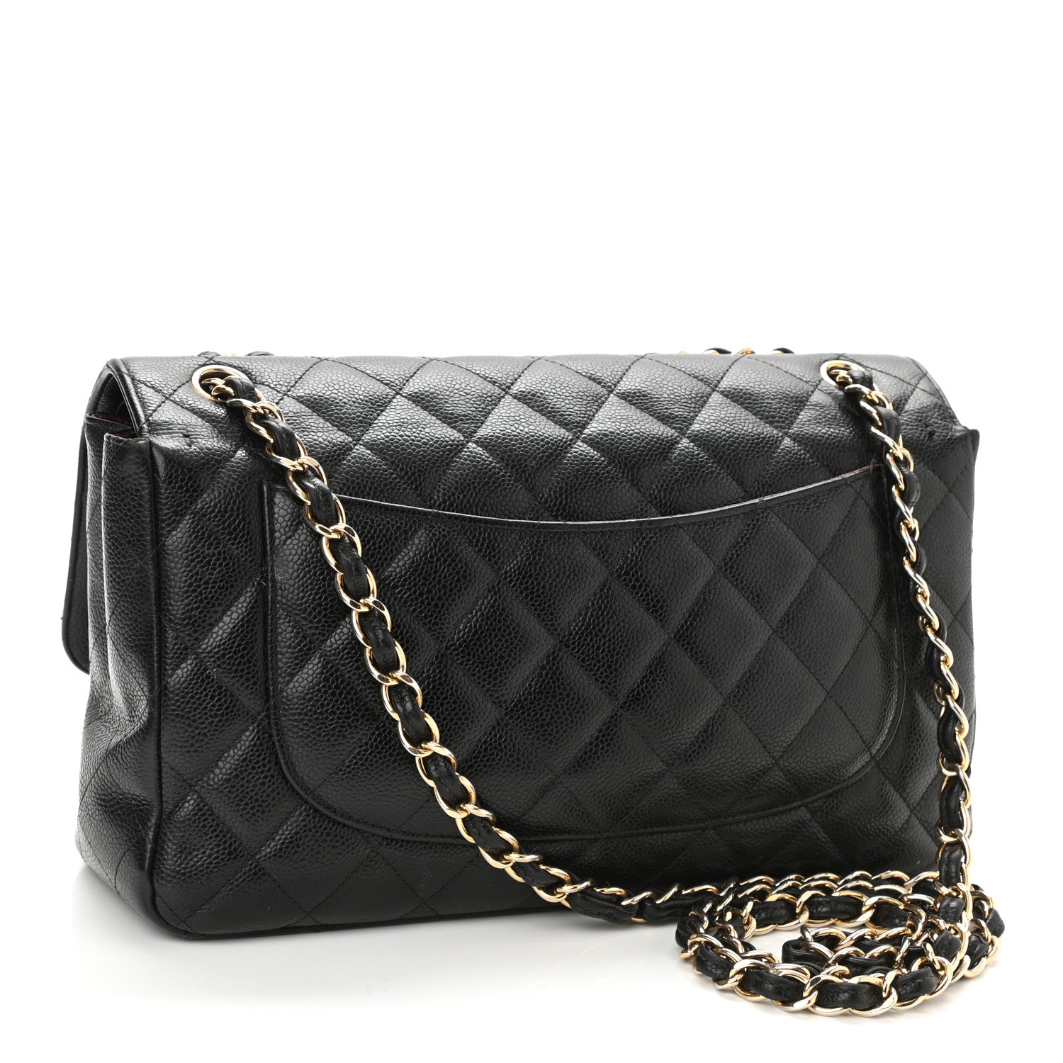 Chanel Caviar Quilted Jumbo Double Flap Black 3 of 16