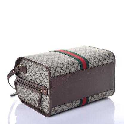 Gucci GG Supreme Monogram Web Ophidia Duffle Bag Beige New Acero 5 of 9