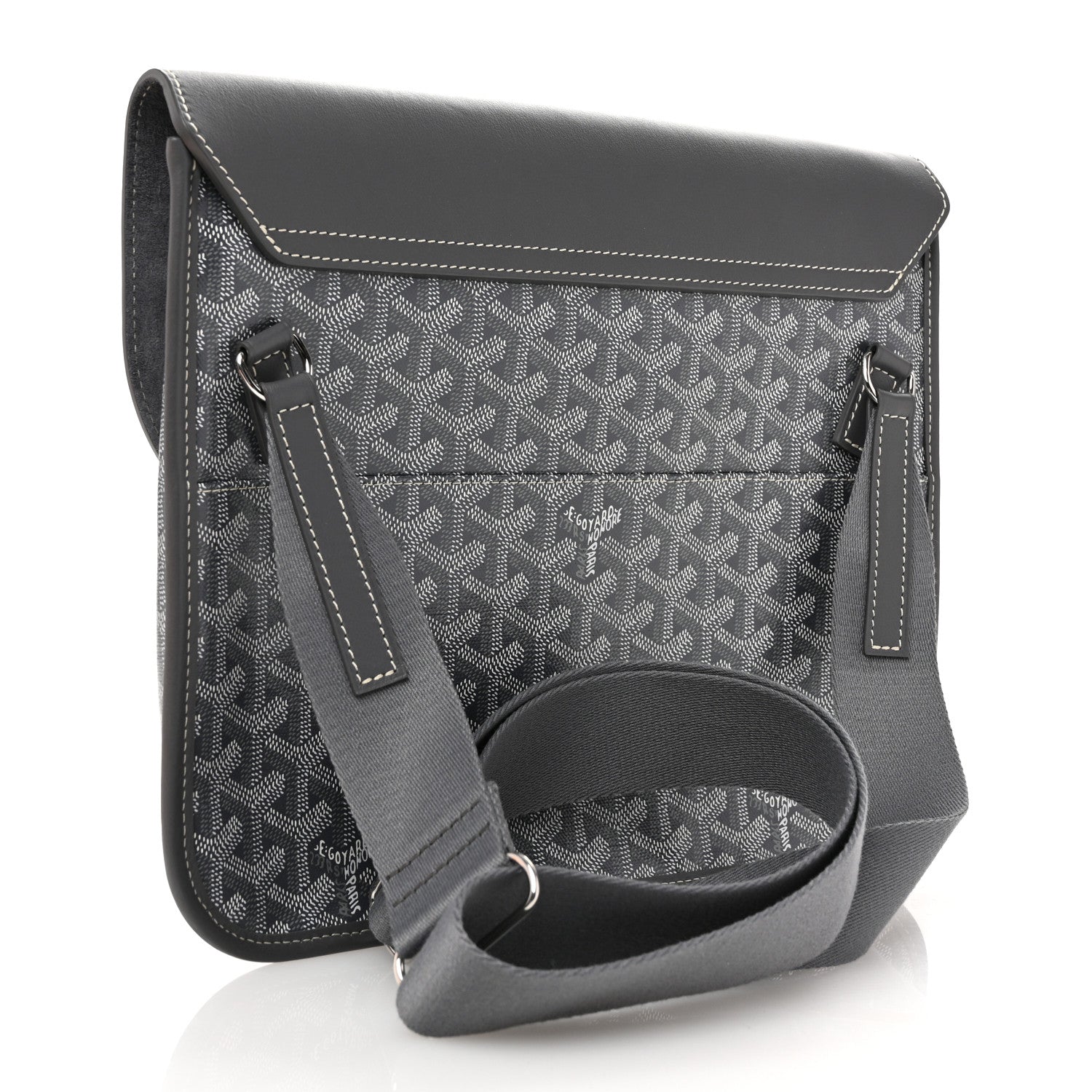 Goyard Goyardine Coursier Messenger Bag Gray 3 of 10