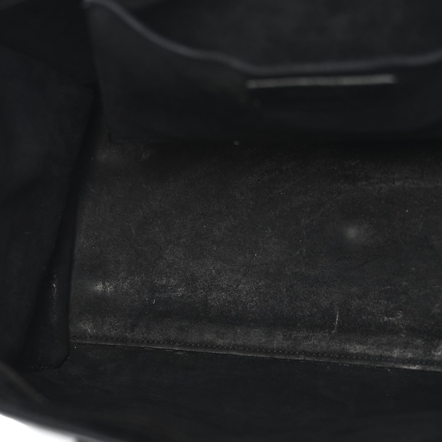Saint Laurent Calfskin Crocodile Embossed Small Monogram Cabas Black 11 of 21