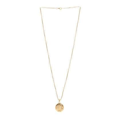 David Yurman 18K Yellow Gold Diamond Virgo Amulet Pendant Necklace 3 of 5