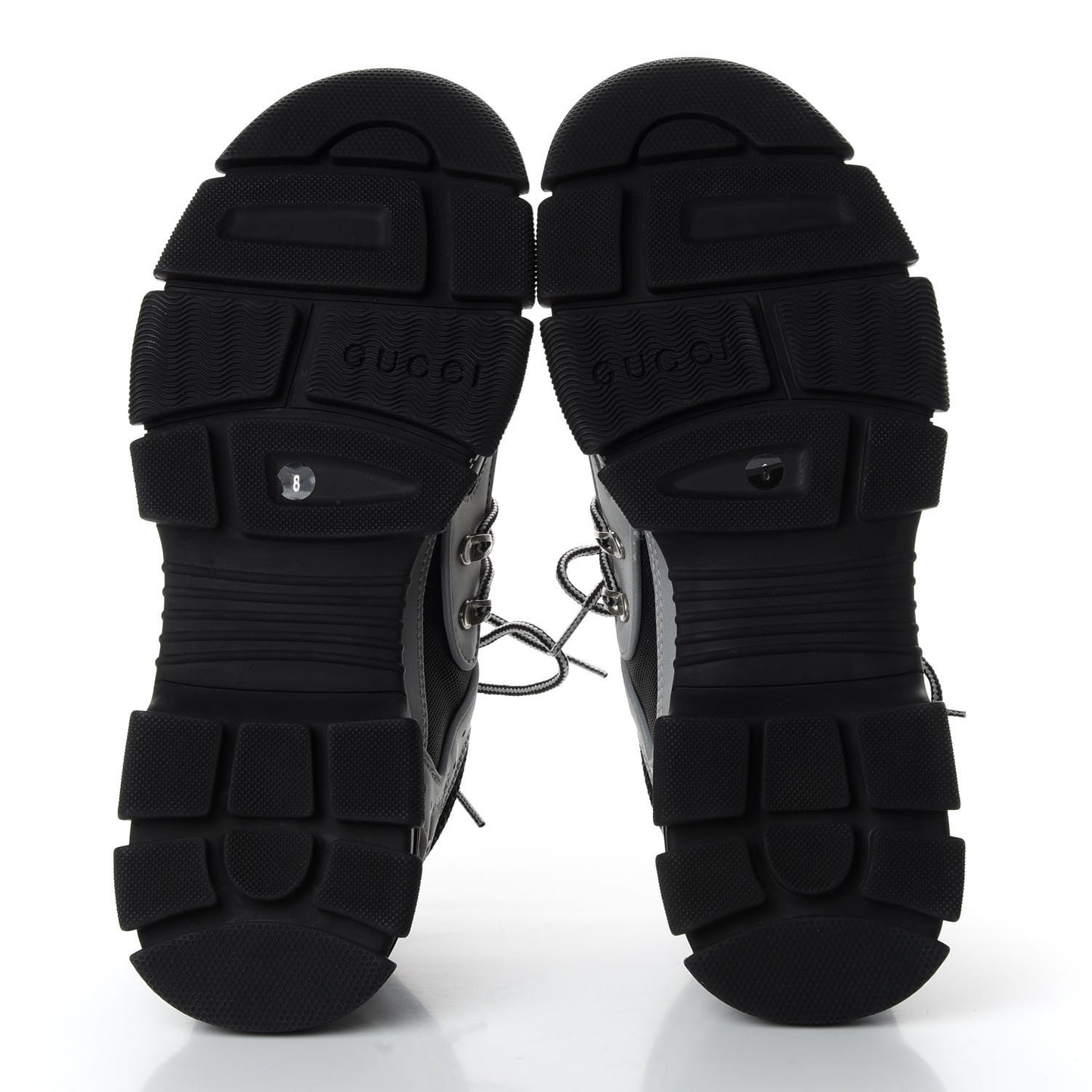 X SEGA Mesh Technical Canvas Calfskin Reflective Mens Flashtrek Sneakers 8 Silver Black