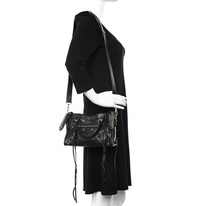 Balenciaga Agneau Classic Gold Hardware Mini City Black 2 of 10