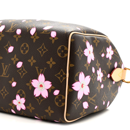 Louis Vuitton LV X TM Monogram Cherry Blossom Speedy Bandouliere 25 Sakura Brown 9 of 9