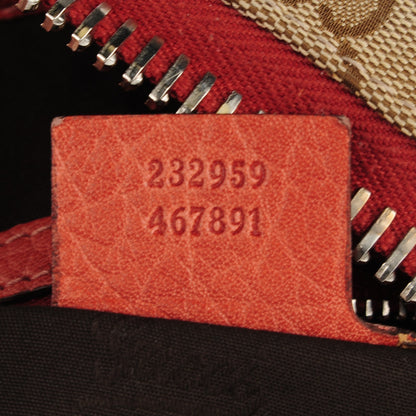 Gucci Monogram Medium Bamboo Bar Tote Orange 8 of 10