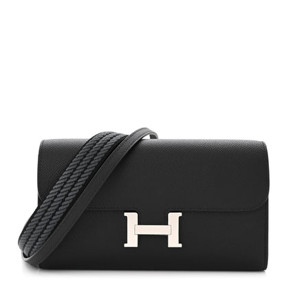 Hermes Epsom Cavale Constance Long Wallet To Go Black Multicolor 1 of 10