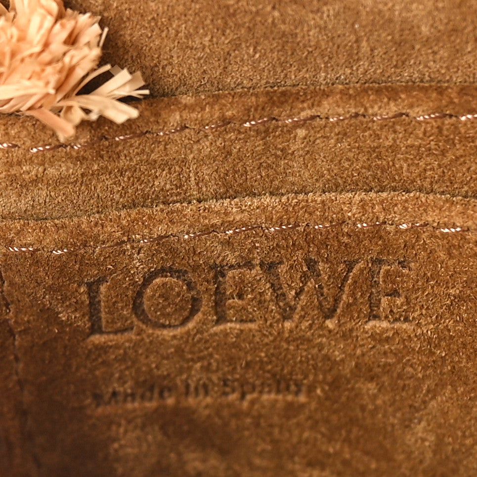 Loewe Calfskin Raffia Mini Gate Crossbody Bag Natural Tan 6 of 8