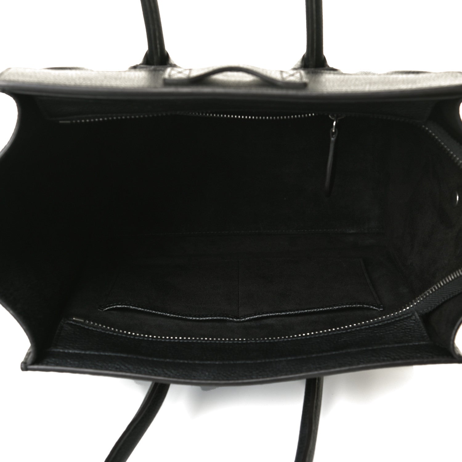 Celine Drummed Calfskin Micro Luggage Black 5 of 16