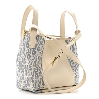 Christian Dior Oblique Calfskin Medium Signature Bucket Bag Beige 2 of 12