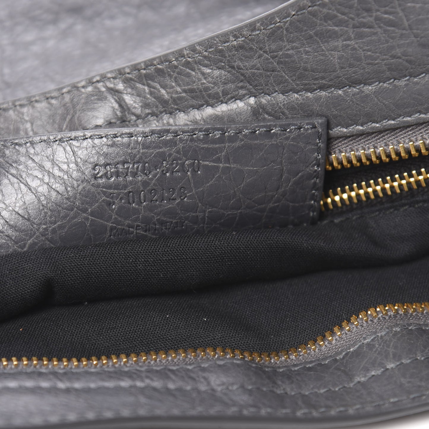 Agneau Giant 12 Gold Hardware City Gris Tarmac