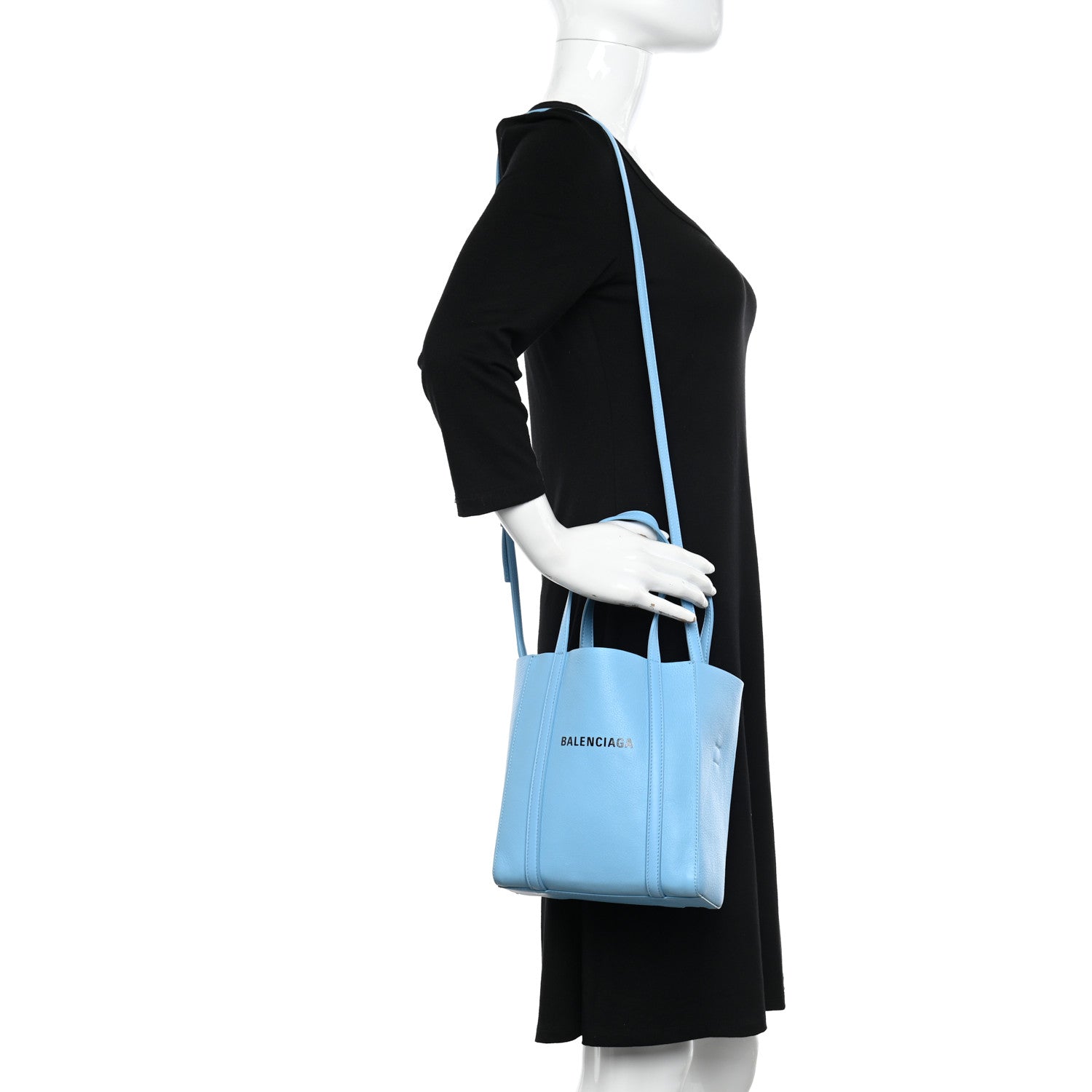 Balenciaga Calfskin XXS Everyday Tote Baby Blue 2 of 11