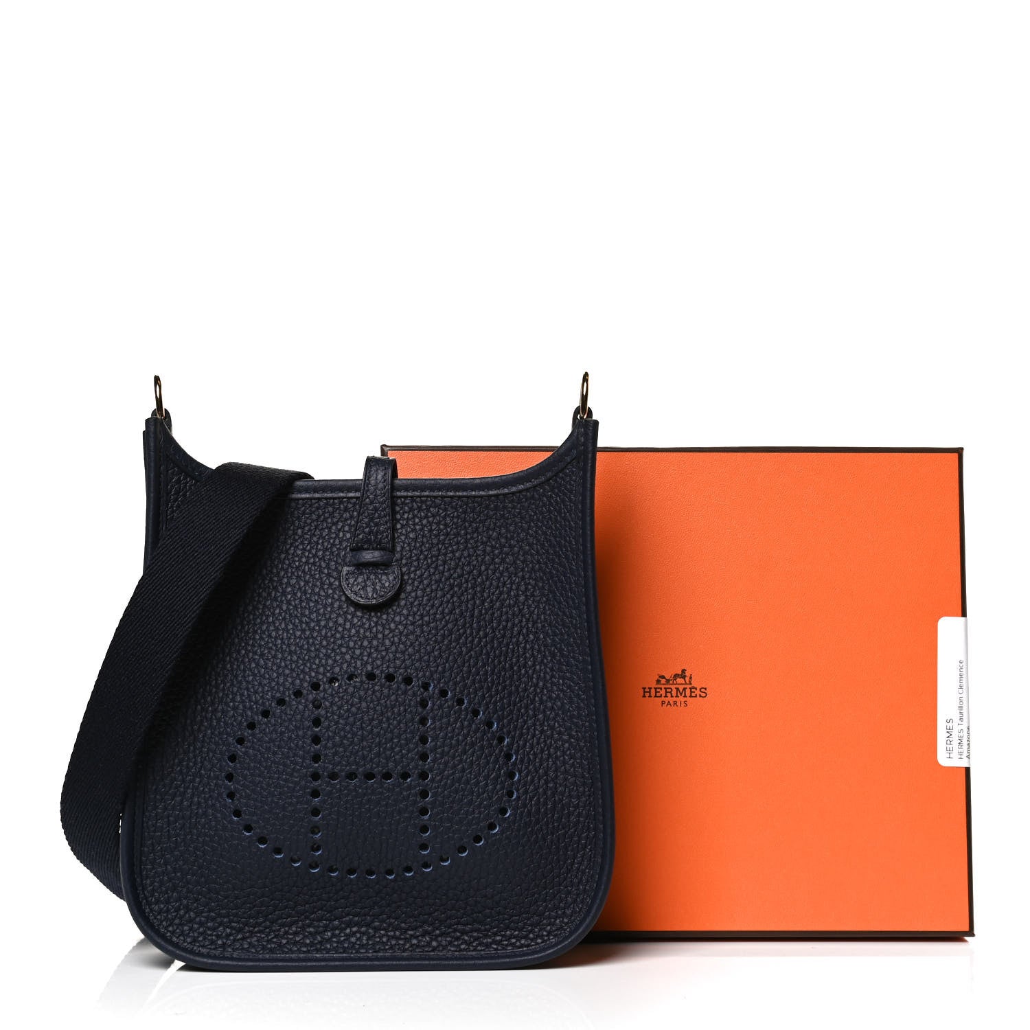 Hermes Taurillon Clemence Amazone Evelyne TPM Bleu Nuit Bleu Indigo 11 of 11
