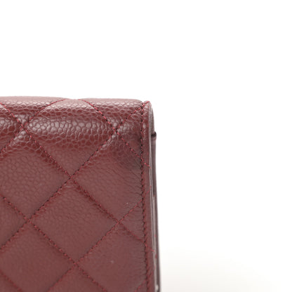 Chanel Caviar Quilted Wallet on Chain WOC Red 14 of 16
