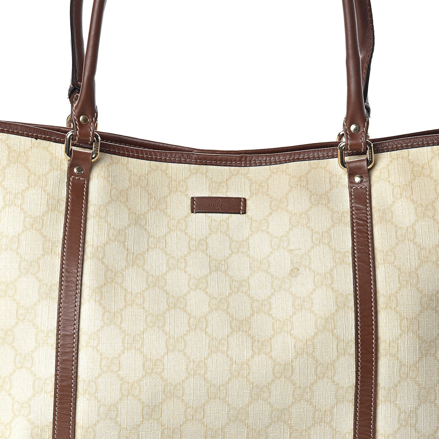 GG Plus Monogram Medium Joy Tote Brown