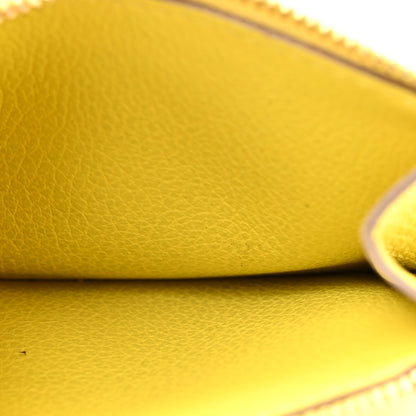 Hermes Evercolor Bi-color Roulis Slim Wallet Chai Lime 7 of 14