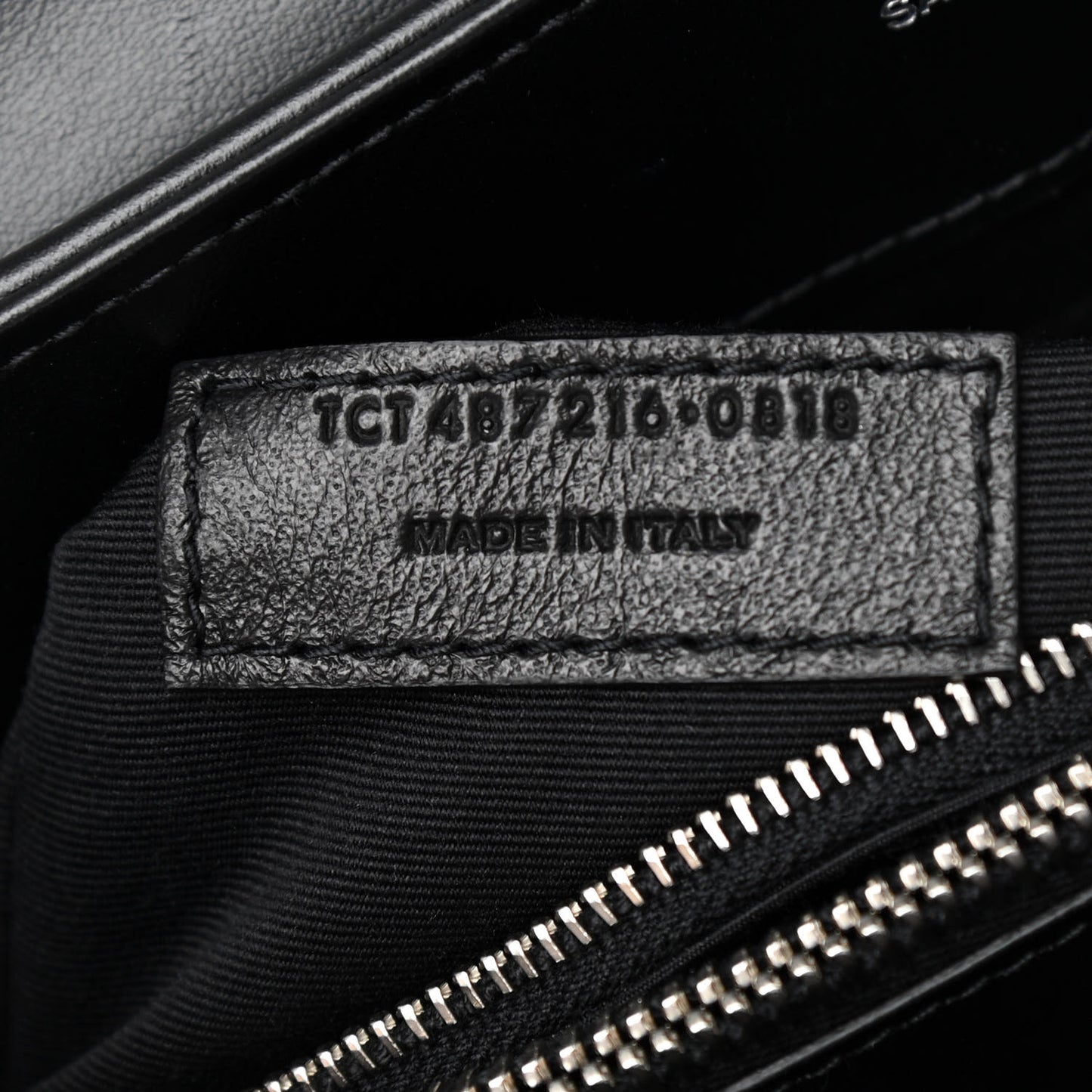 Calfskin Y Quilted Monogram Medium Loulou Chain Satchel Black