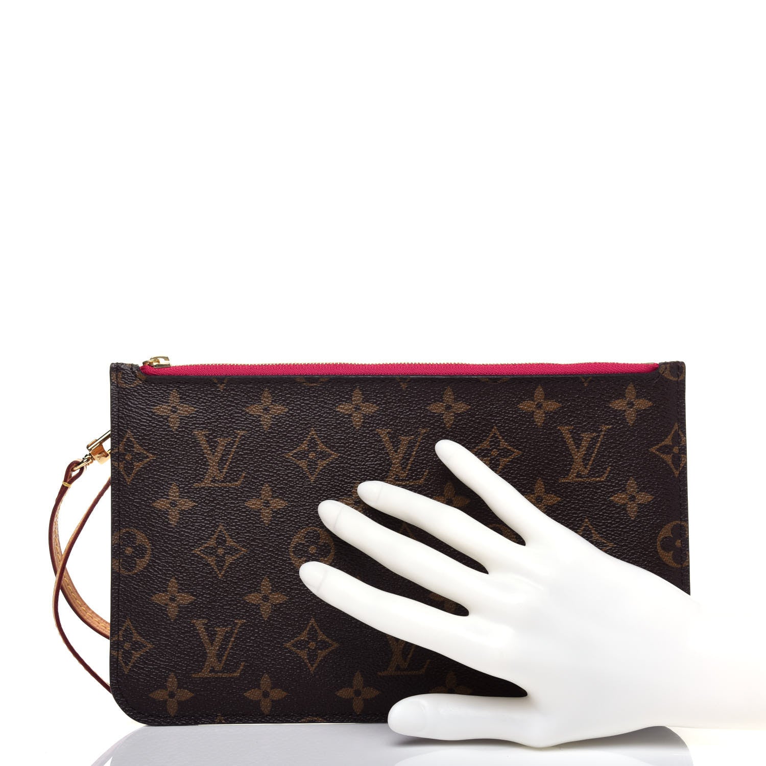 Louis Vuitton Monogram Neverfull MM GM Pochette Pivoine 2 of 14